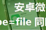 安卓微信浏览器 input type=file 同时调起 相册和相机