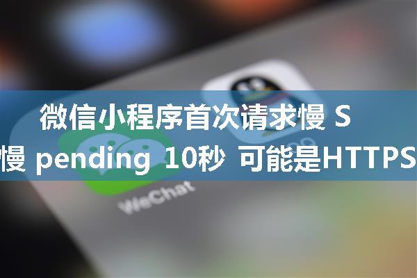 微信小程序首次请求慢 Safari浏览器访问慢 pending 10秒 可能是HTTPS证书的锅