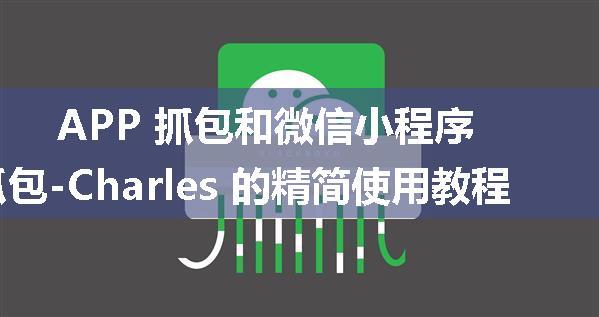 APP 抓包和微信小程序抓包-Charles 的精简使用教程