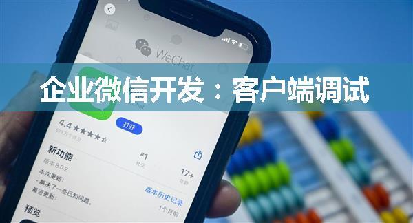 企业微信开发：客户端调试