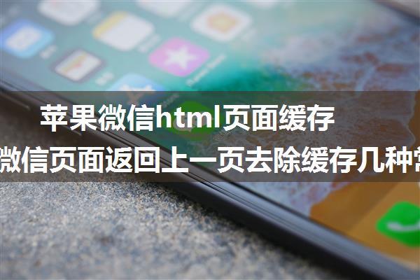 苹果微信html页面缓存,Ios中微信页面返回上一页去除缓存几种常见思路