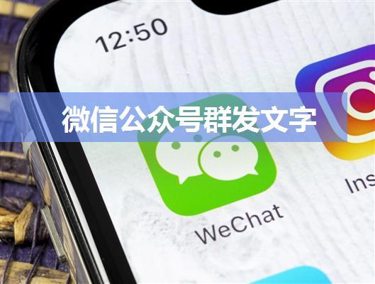 微信公众号群发文字