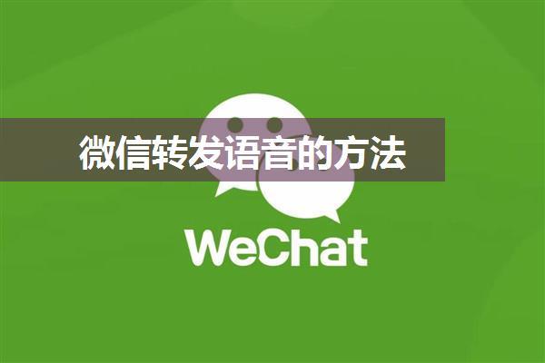 微信转发语音的方法