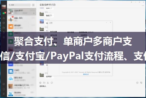 聚合支付、单商户多商户支付、微信/支付宝/PayPal支付流程、支付政策法规