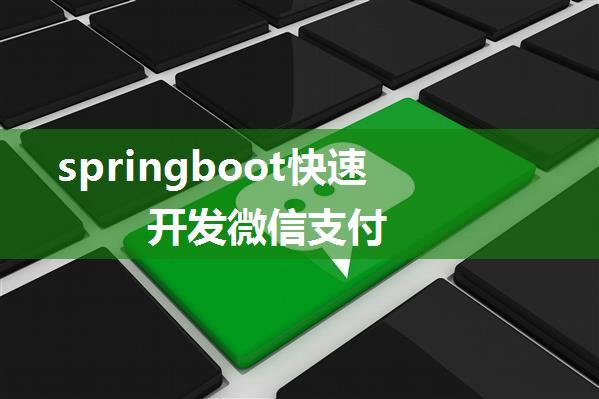 springboot快速开发微信支付