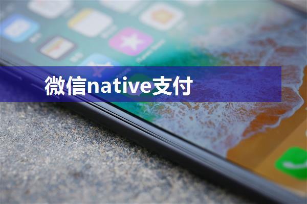 微信native支付