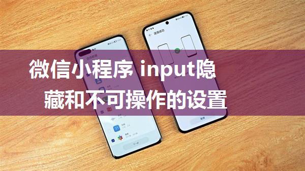 微信小程序 input隐藏和不可操作的设置