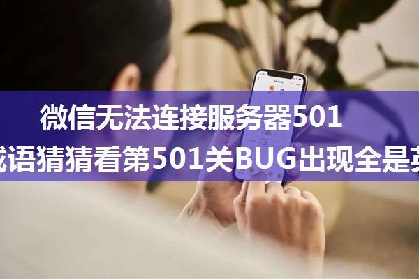 微信无法连接服务器501,微信成语猜猜看第501关BUG出现全是英文怎么过解决方法...