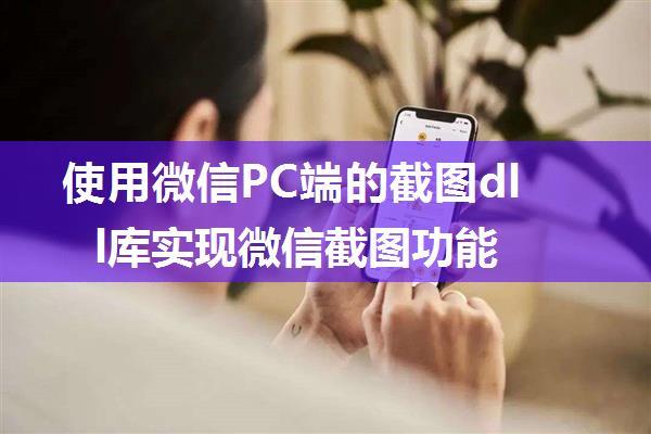 使用微信PC端的截图dll库实现微信截图功能