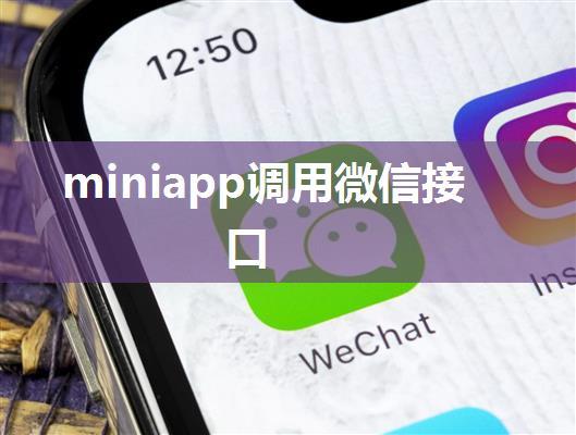 miniapp调用微信接口