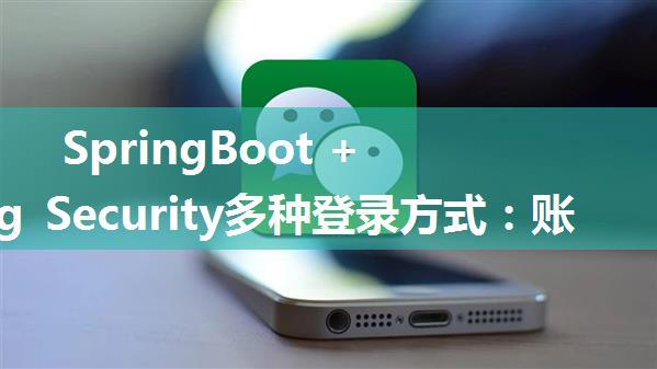 SpringBoot + Spring Security多种登录方式：账号+微信网页授权登录