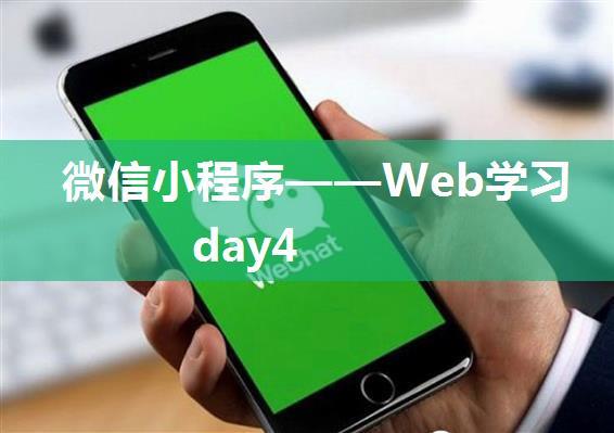 微信小程序——Web学习day4