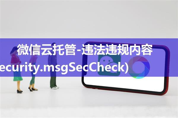 微信云托管-违法违规内容检查(security.msgSecCheck)