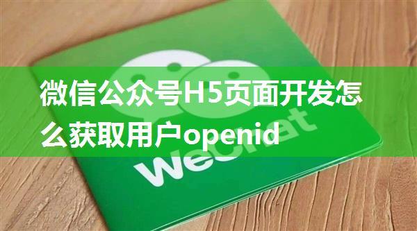 微信公众号H5页面开发怎么获取用户openid