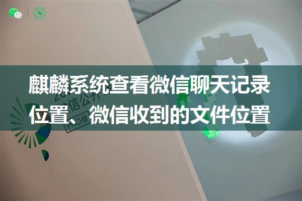 麒麟系统查看微信聊天记录位置、微信收到的文件位置