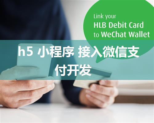 h5 小程序 接入微信支付开发