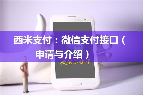 西米支付：微信支付接口（申请与介绍）