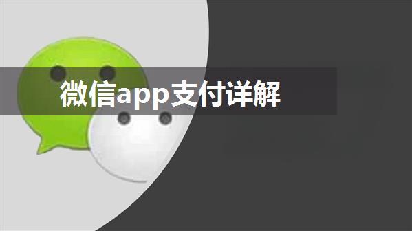 微信app支付详解