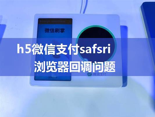 h5微信支付safsri浏览器回调问题