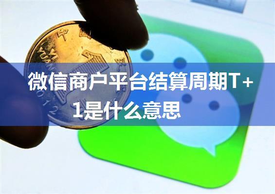 微信商户平台结算周期T+1是什么意思