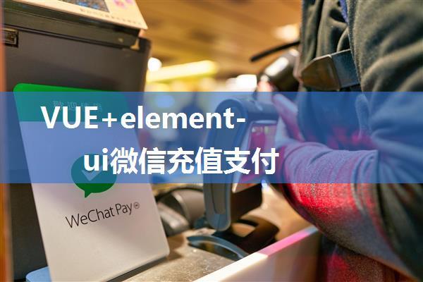 VUE+element-ui微信充值支付