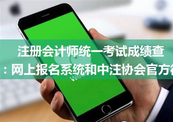 注册会计师统一考试成绩查询入口：网上报名系统和中注协会官方微信公众号 ...