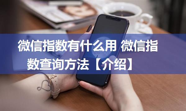 微信指数有什么用 微信指数查询方法【介绍】