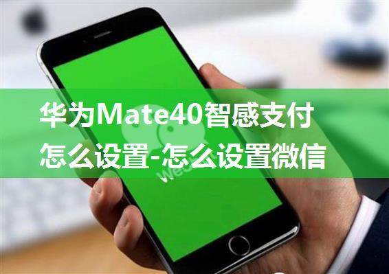 华为Mate40智感支付怎么设置-怎么设置微信