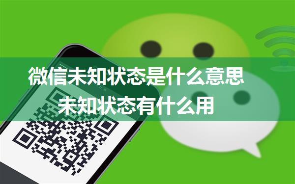 微信未知状态是什么意思 未知状态有什么用