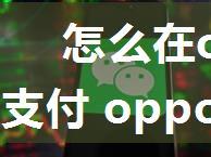 怎么在oppor17中开通微信支付 oppor17中开通微信支付的步骤【详解】