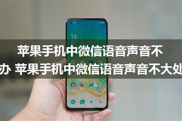 苹果手机中微信语音声音不大怎么办 苹果手机中微信语音声音不大处理方法【详解】