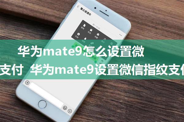 华为mate9怎么设置微信指纹支付 华为mate9设置微信指纹支付的操作【详解】