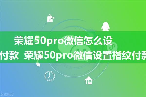 荣耀50pro微信怎么设置指纹付款 荣耀50pro微信设置指纹付款方法【详解】