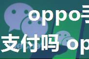 oppo手环活力版可以使用微信支付吗 oppo手环活力版使用微信支付方法【详解】