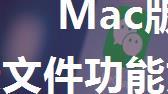 Mac版微信2.3.27版聊天文件功能如何使用 Mac版微信2.3.27版聊天文件功能使用方法【详解】