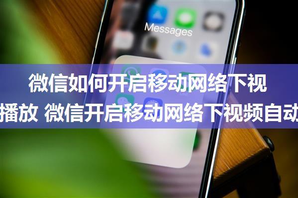 微信如何开启移动网络下视频自动播放 微信开启移动网络下视频自动播放方法【教程】