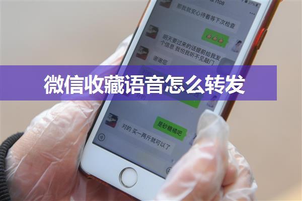 微信收藏语音怎么转发