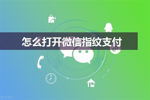 怎么打开微信指纹支付