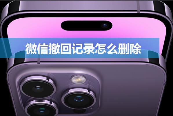 微信撤回记录怎么删除
