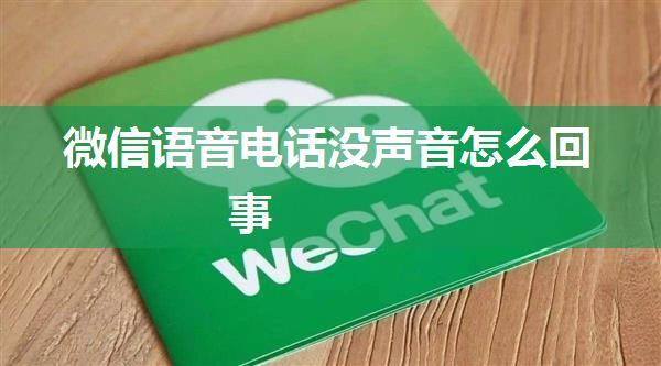 微信语音电话没声音怎么回事